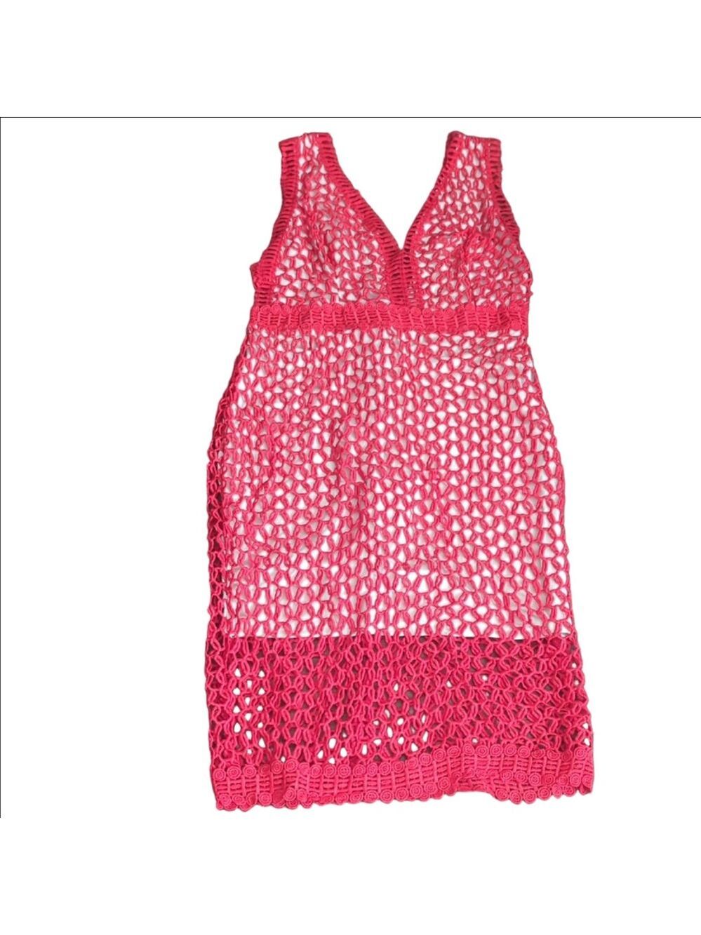 Soiêblu Red Crochet Dress